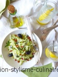 Salade fraîcheur de courgette crue